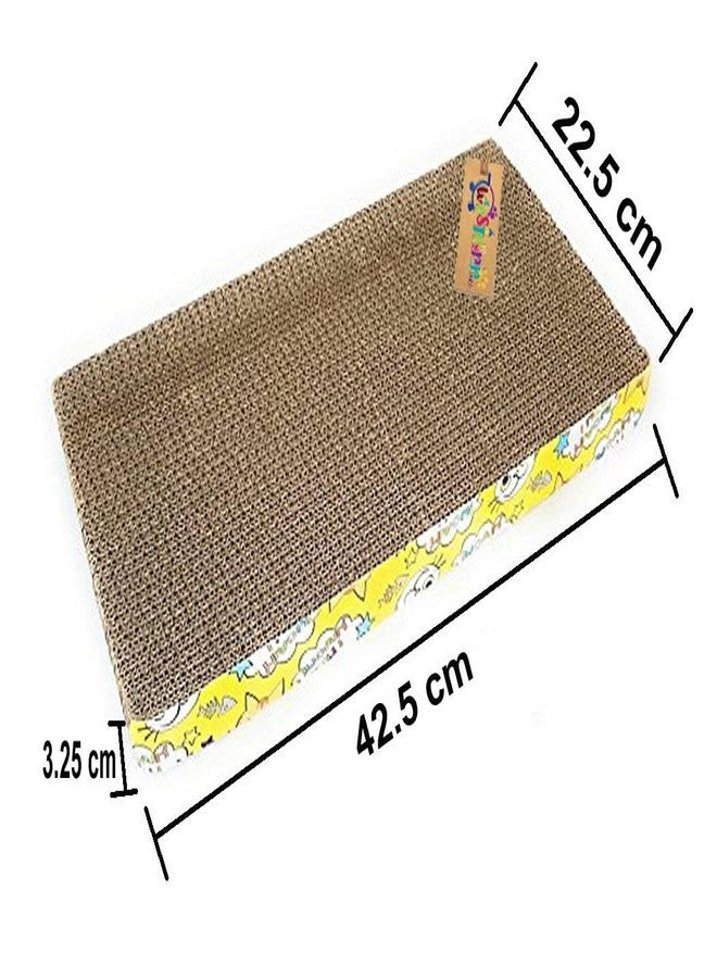 Western Era Cat Natural Toy, Scratching Pad, Corrugated Scratching Board/Scratch Pad, Jumbo Size, Healthy Toy with Catnip for Cat/Kitten/Puppy - Image 2